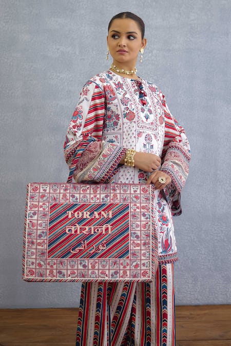 Torani Multi Color Embroidery Coromandel Apekshaa Handbag 