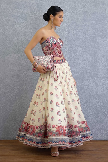 Shop_Torani_Multi Color Embroidery Coromandel Purna Pouch _Online_at_Aza_Fashions