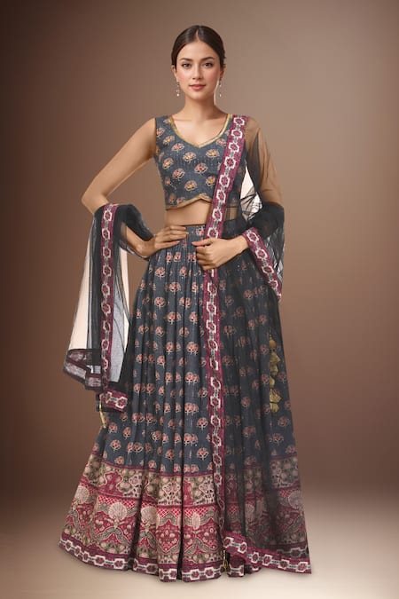 Samyukta Singhania Floral Pattern Blouse Lehenga Set 