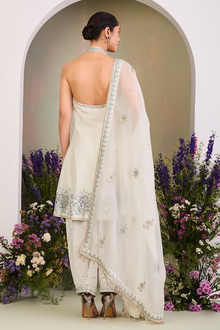 Shop Sue Mue Green Silk Organza, Georgette, Crepe Sequins, Beads Ivy Embroidered Anarkali Set at Aza Fashions Shop_Sue Mue_Green Silk Organza, Georgette, Crepe Sequins, Beads Ivy Embroidered Anarkali Set _at_Aza_Fashions