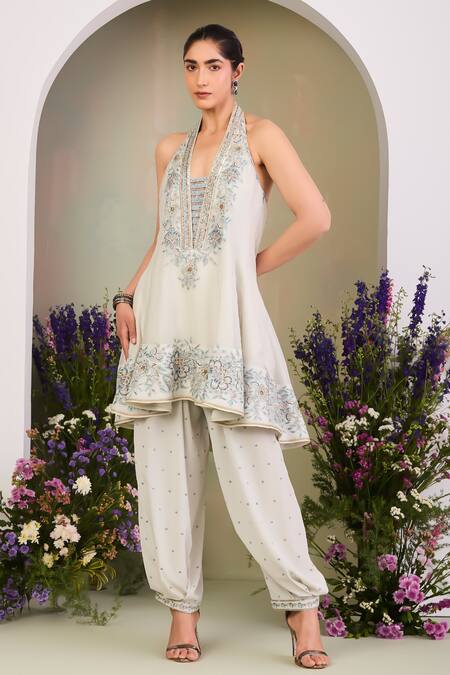 Buy Sue Mue Green Silk Organza, Georgette, Crepe Sequins, Beads Ivy Embroidered Anarkali Set Online at Aza Fashions Buy_Sue Mue_Green Silk Organza, Georgette, Crepe Sequins, Beads Ivy Embroidered Anarkali Set _Online_at_Aza_Fashions