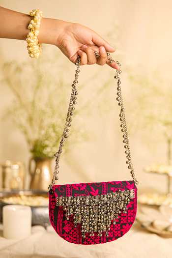 5elements Harini Magenta Handbag