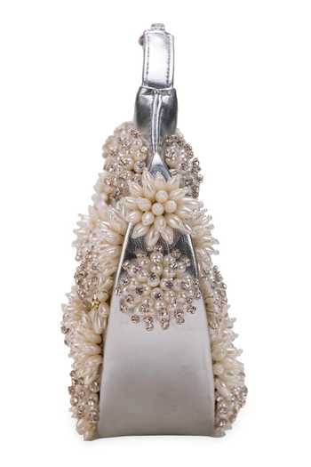 5elements Silver Embroidery, Beads Sabrina Potli Handbag Online at Aza Fashions 5elements_Silver Embroidery, Beads Sabrina Potli Handbag _Online_at_Aza_Fashions