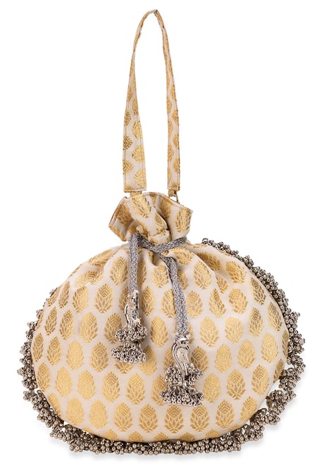 5elements Pearl Love Off White Potli 