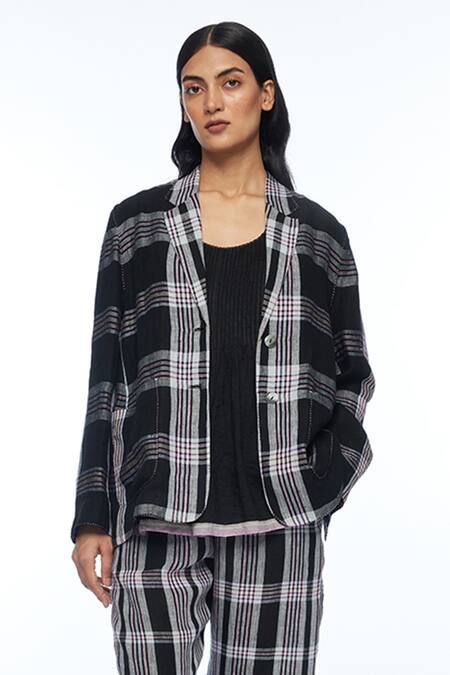 Payal Pratap Black Linen Rosa Drawstring Pant Online at Aza Fashions Payal Pratap_Black Linen Rosa Drawstring Pant _Online_at_Aza_Fashions