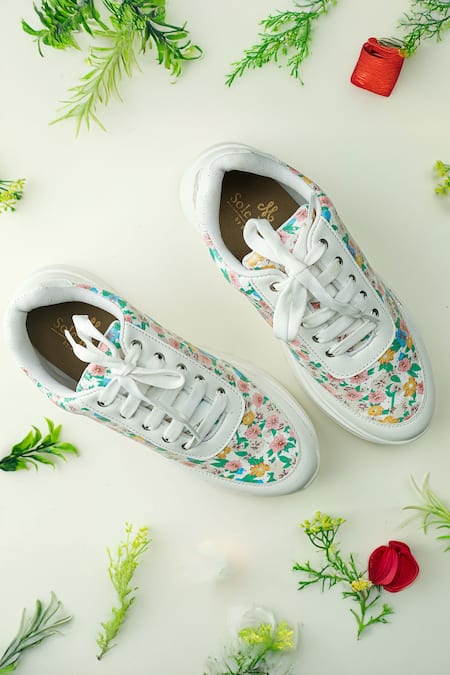 Sole Mates by Palak Floral Printed Sneakers 