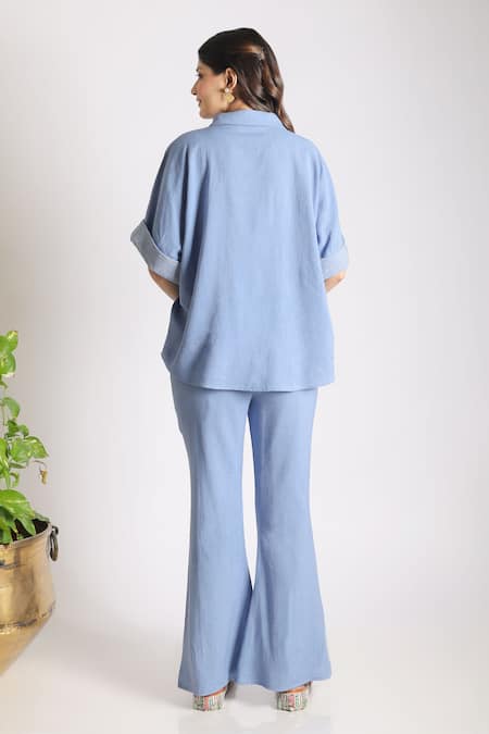 Grass & Sunshine Blue Blossom Co-ord Set 