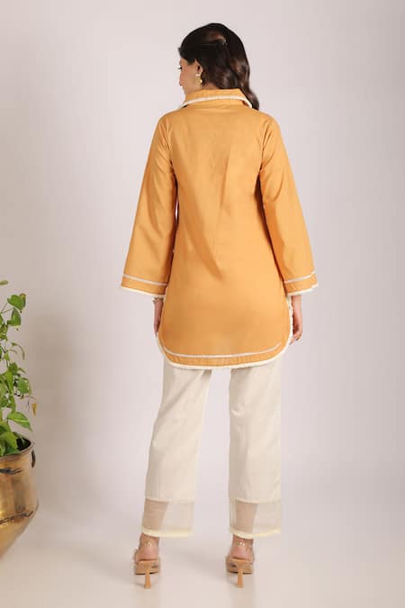 Grass & Sunshine Mustard Modern Sunshine Kurta Set 