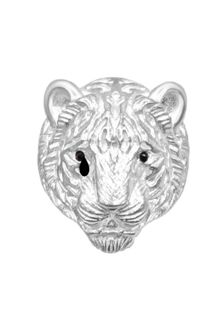 MAALICIOUS JEWELRY Silver Plated Huli Tiger Stud Earrings Online at Aza Fashions MAALICIOUS JEWELRY_Silver Plated Huli Tiger Stud Earrings _Online_at_Aza_Fashions