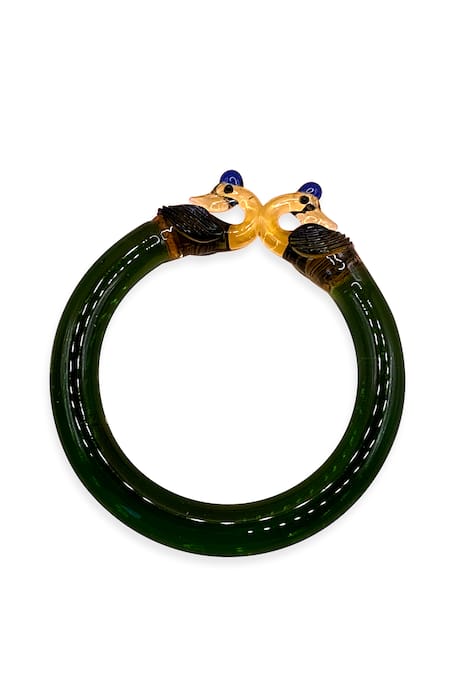 MAALICIOUS JEWELRY Peacock Glass Bangle 