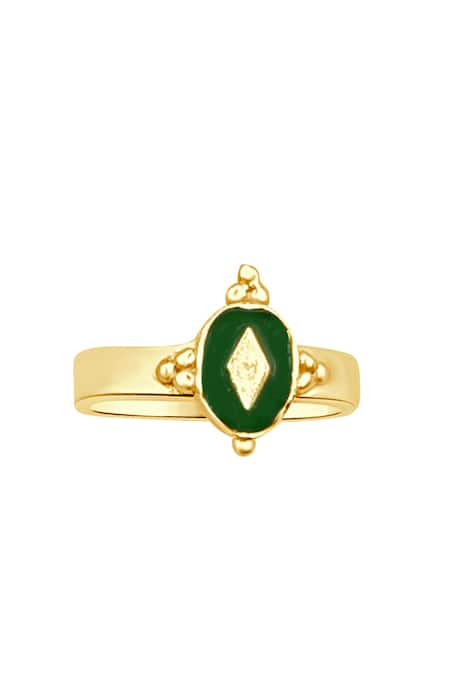 MAALICIOUS JEWELRY Hot Pot Green Ring 