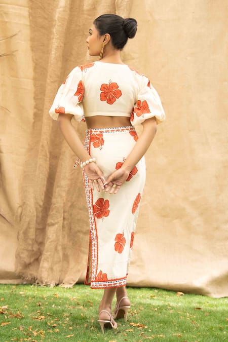 Kalakaari By Sagarika Floral Print Skirt Set 