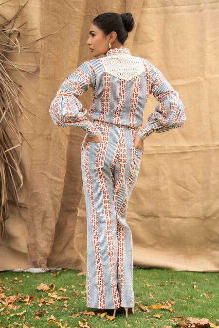 Kalakaari By Sagarika Designer Coraline Print Pant Set 