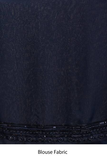 Buy_Mint N Oranges_Blue Georgette Sequins Designer Pure Saree