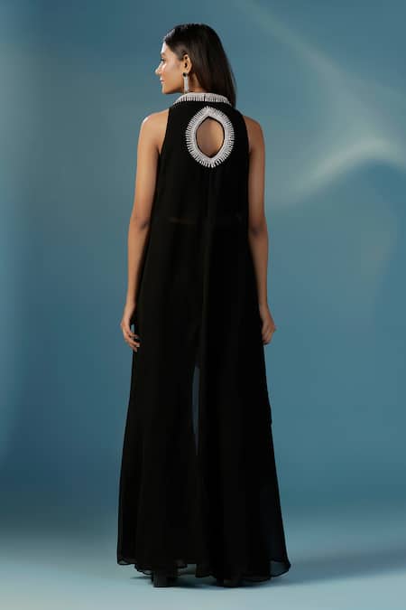 Two Sisters By Gyans Designer Black Straight Kurta Set 