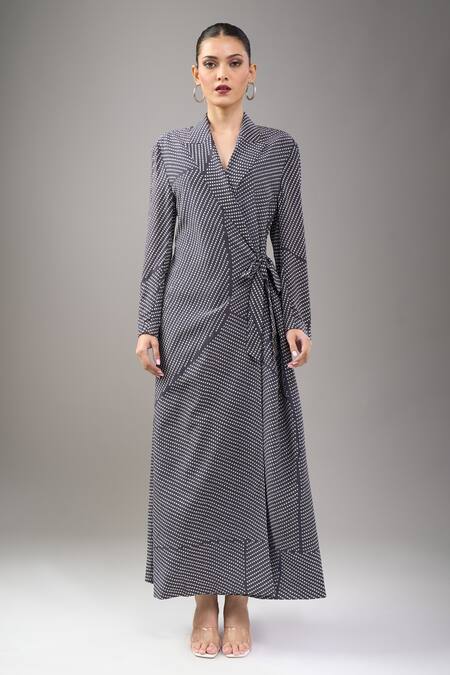 Buy Divyam Mehta Black Crepe Shawl Neck Coal Maxi Dress Online at Aza Fashions Buy_Divyam Mehta_Black Crepe Shawl Neck Coal Maxi Dress _Online_at_Aza_Fashions