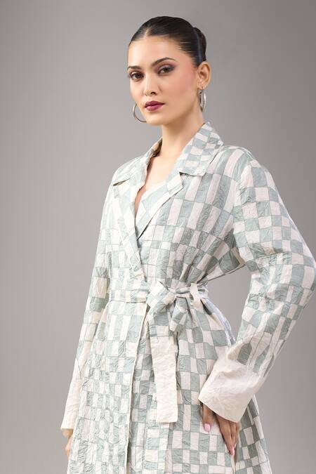 Buy_Divyam Mehta_Cream Mohair Collared Jacket Kurta Set _Online_at_Aza_Fashions