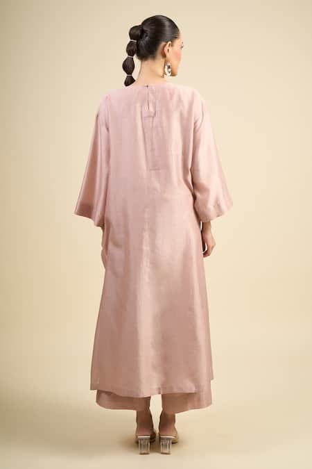 Divyam Mehta Chanderi Straight Kurta Set 