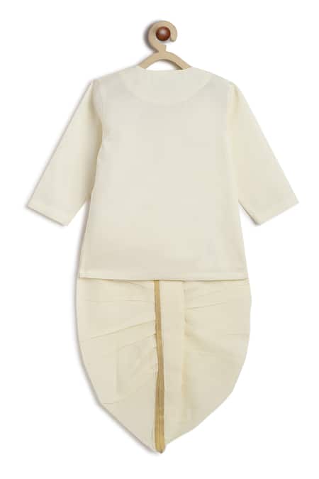 Tiber Taber Shiv Damru Kurta Dhoti Pant Set 