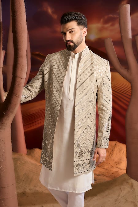 Kasbah Designer Multi Color Sherwani 