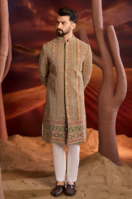Kasbah Multi Color Designer Sherwani 