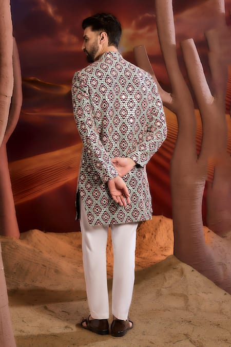 Kasbah Designer Silk Sherwani 