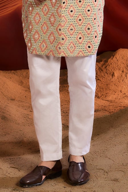 Kasbah_Multi Color Silk Sequins, Embroidery Designer Sherwani _Online_at_Aza_Fashions