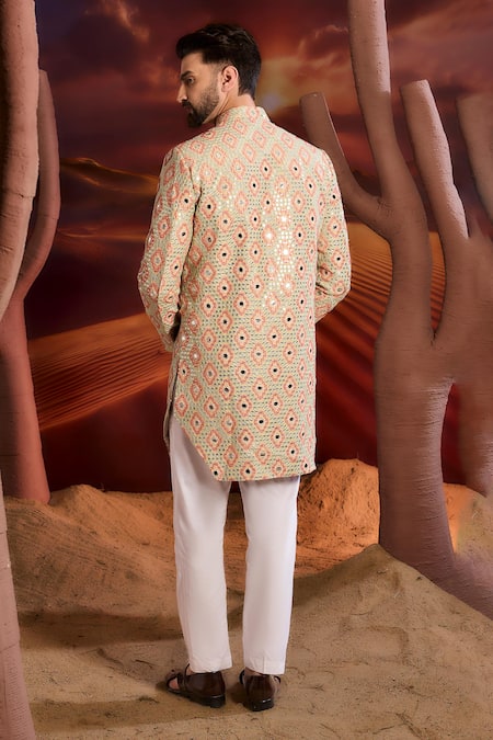 Kasbah Designer Multi Color Sherwani 