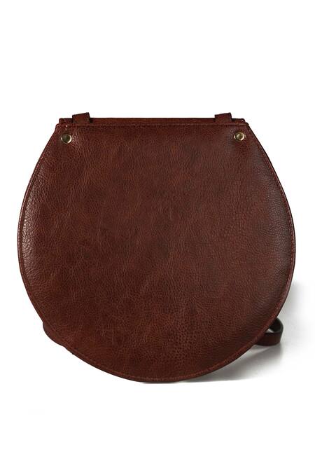 Shop_Miri_Brown Embroidery White Daisy Bianca Sling Bag _Online_at_Aza_Fashions