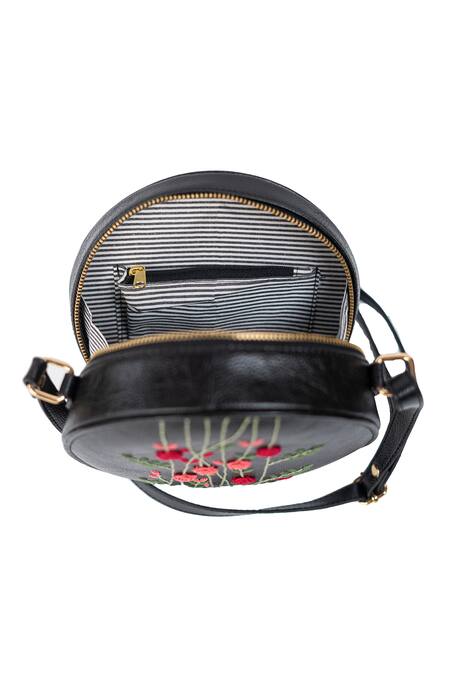 Buy_Miri_Black Embroidery Hand Sling Bag _Online_at_Aza_Fashions
