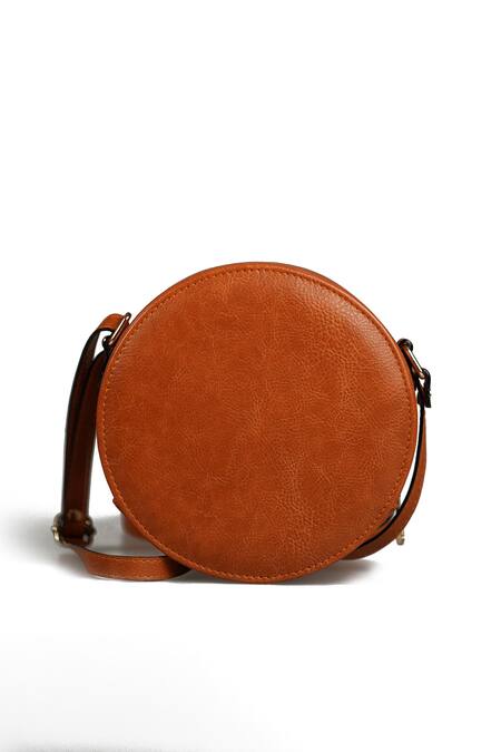 Shop_Miri_Tan Embroidery Hand Daisy Sling Bag 