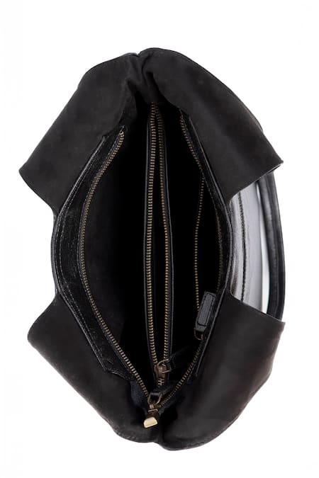 Buy_Miri_Black Embroidery Hand Tote Bag _Online_at_Aza_Fashions