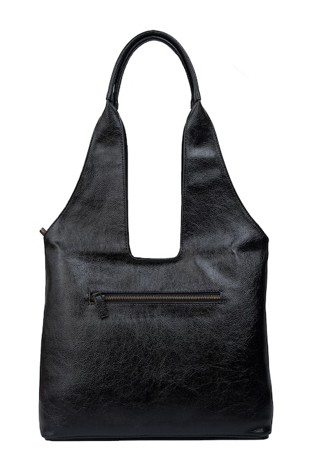 Shop_Miri_Black Embroidery Hand Tote Bag 