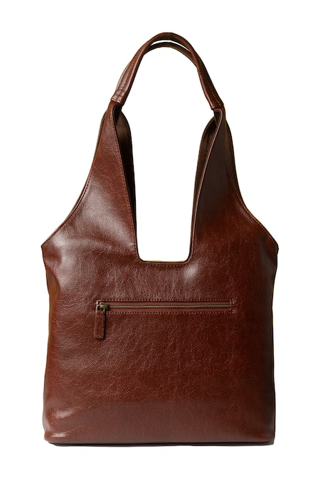 Shop_Miri_Brown Embroidery Hand Wildflowers Tote Bag _Online_at_Aza_Fashions