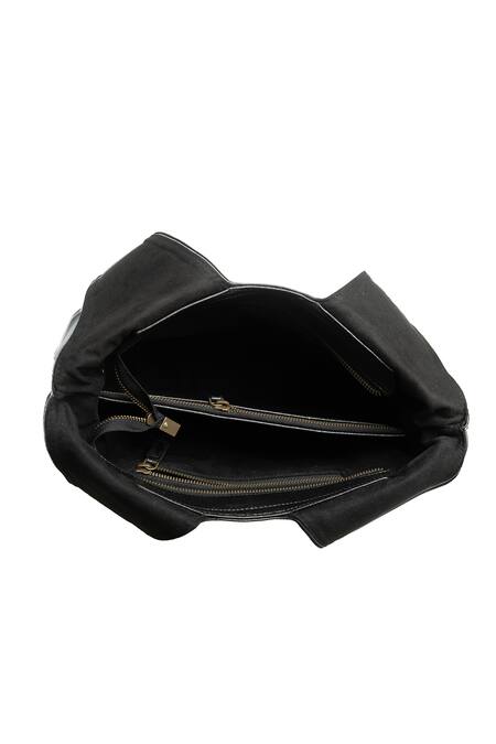 Miri_Brown Embroidery Cherry Handcrafted Tote Bag _Online_at_Aza_Fashions