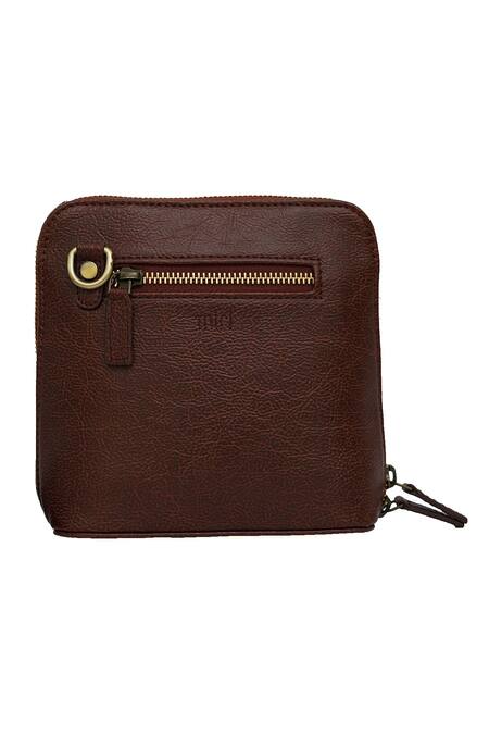 Buy_Miri_Brown Embroidery Hand Daisy Sling Bag _Online_at_Aza_Fashions