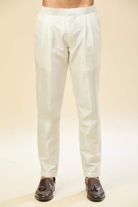 Shop_Rng Safawala_Blue Cotton, Silk Embroidery Printed Kurta Set _Online_at_Aza_Fashions