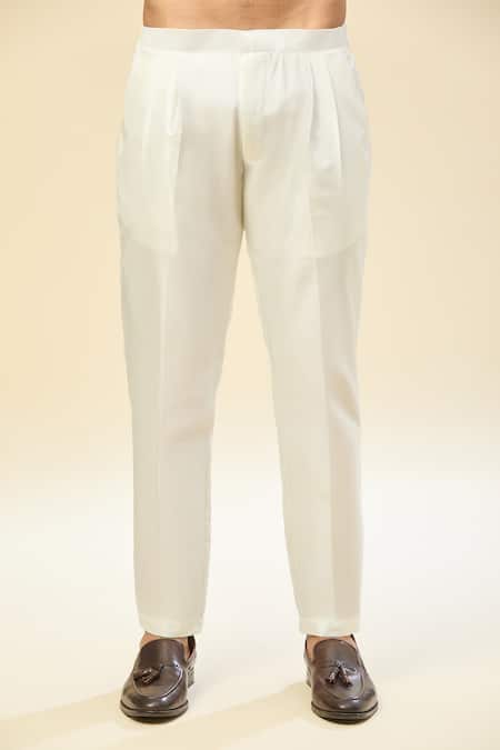 Shop Rng Safawala Cream Silk Embroidery Raw Nehru Jacket Set Online at Aza Fashions Shop_Rng Safawala_Cream Silk Embroidery Raw Nehru Jacket Set _Online_at_Aza_Fashions