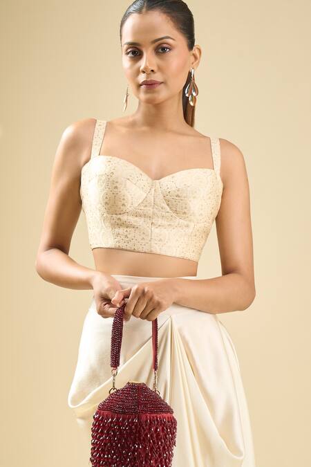 Buy Tasna Red Beads Potli Clutch Online at Aza Fashions Buy_Tasna_Red Beads Potli Clutch_Online_at_Aza_Fashions