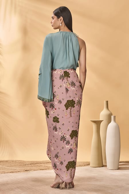 Masaba Blue & Pink Trellis Picnic Set 