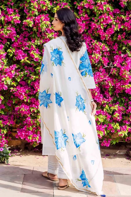 Missprint Brush Painted Kurta Suit Set 