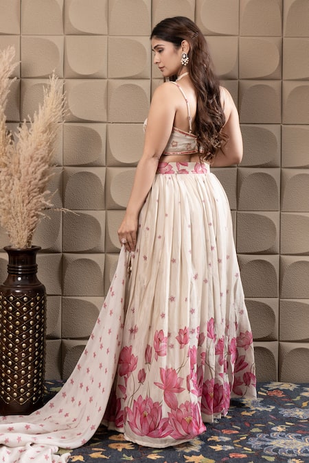 Label Flamingo By Vrinda Gather Lehenga Set 