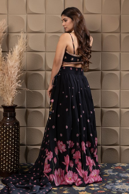 Label Flamingo By Vrinda Gather Lehenga Set 