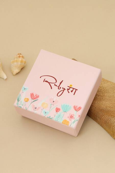 Shop_Ruby Raang_Gold Plated Polki Kundan Pendant Necklace _Online_at_Aza_Fashions