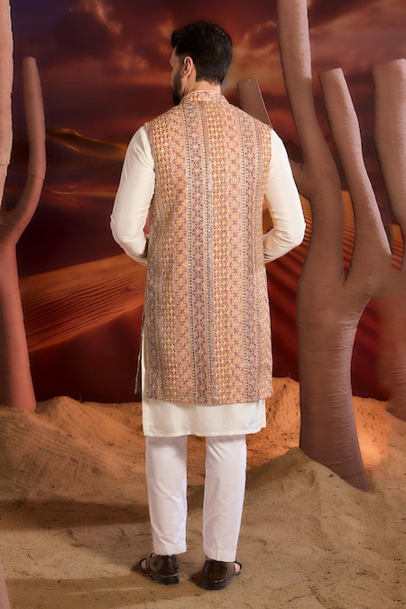 Kasbah Multi Color Designer Nehru Jacket 