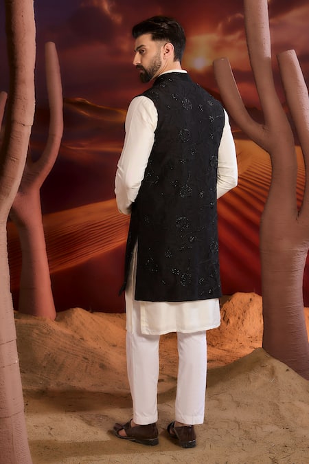 Kasbah Designer Black Nehru Jacket 