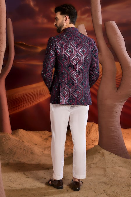 Kasbah Designer Silk Bandhgala 