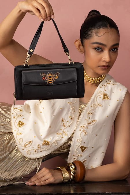 Miri Queenbee Hand Embroidered Wallet Sling 