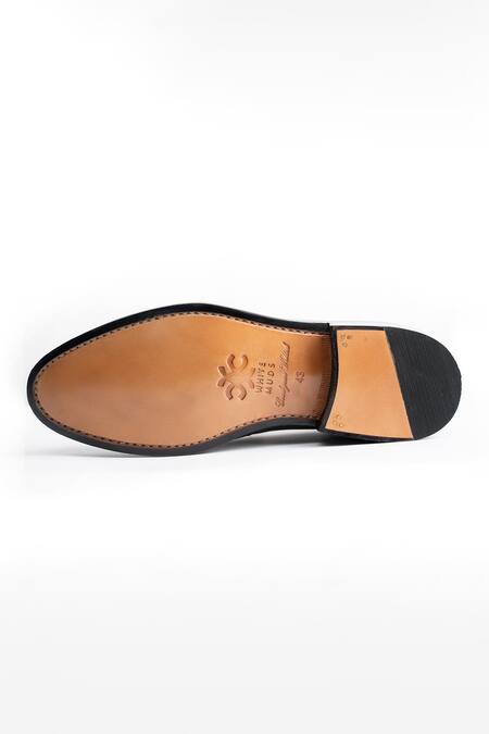 Whitemuds_Tan Adam Milled Slip Ons _Online_at_Aza_Fashions