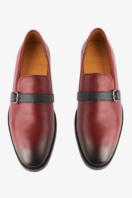 Whitemuds Chatham Burgundy Slip Ons 
